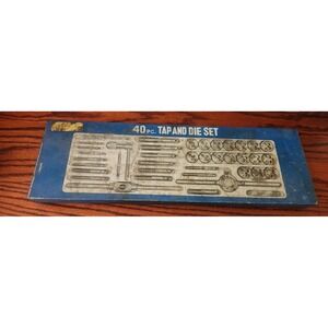 Vintage Tennessee Belting And Supply Industrial Tool 40‎ Pc. Tap & Die Set